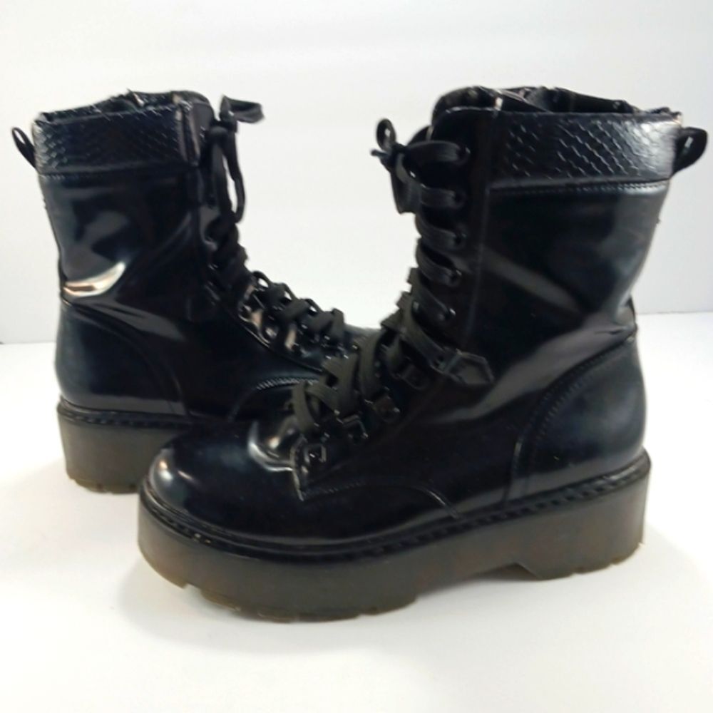 Circus By Sam Edelman Sanders Lug Sole Hiker/Goth/Witchy/Combat Boots Women's 9M - Picture 4 of 14